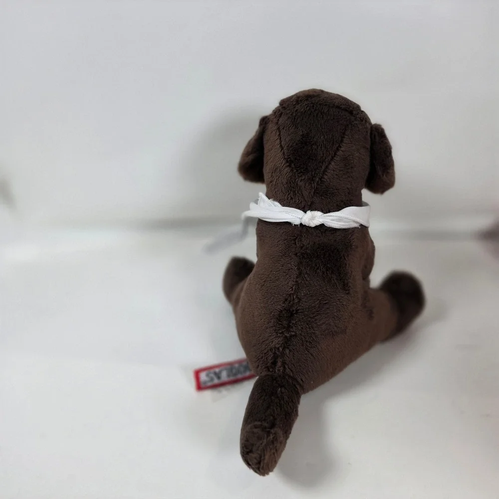 Douglas Chocolate Lab Puppy Plush Brown Stuffed Dog Bandana 6.5 inch